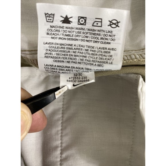 Nike Dri Fit Pants 32x30 (34x29) Mens Golf Performance Stretch Lightweight Beige - Picture 9 of 15